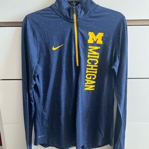 Nike Dri-FIT Blue and Yellow Quarter Zip